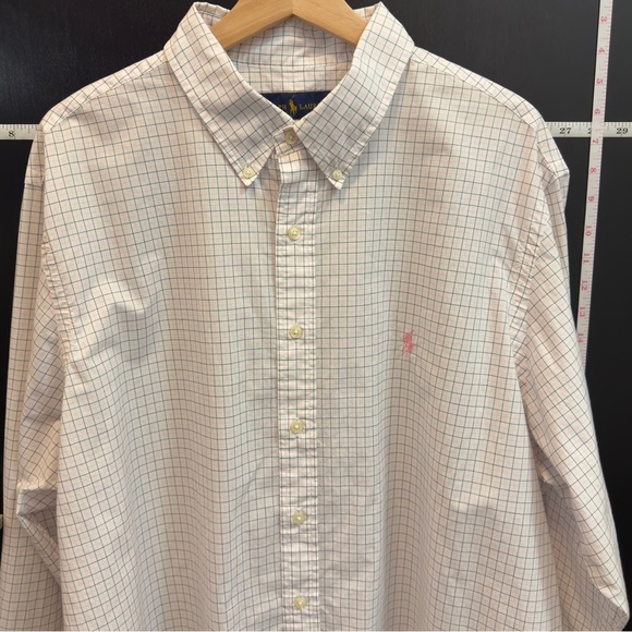 Ralph Lauren White and Pink Checkered Casual Shirt - Picture 3 of 4